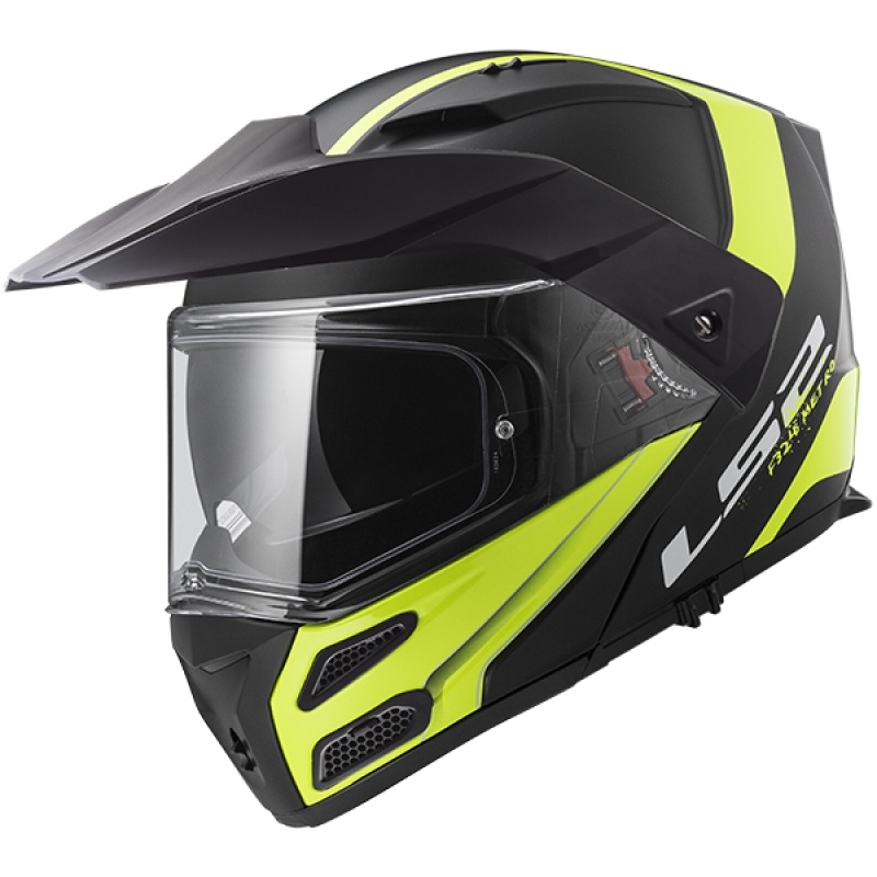 Kaciga na preklop LS2 FF324 Metro EVO Rapid crno-fluo žuta - II. kvaliteta