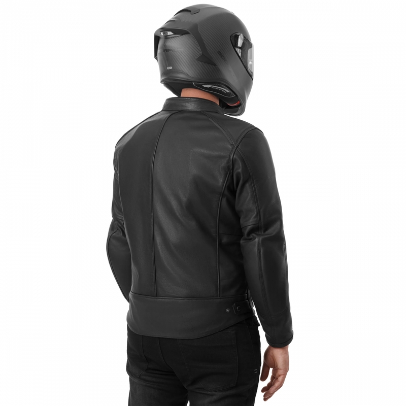 Kožna motociklistička jakna Shima Hunter 3.0 crna