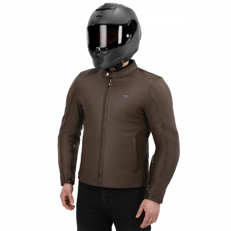 Shima Hunter 3.0 kožna motociklistička jakna smeđe boje