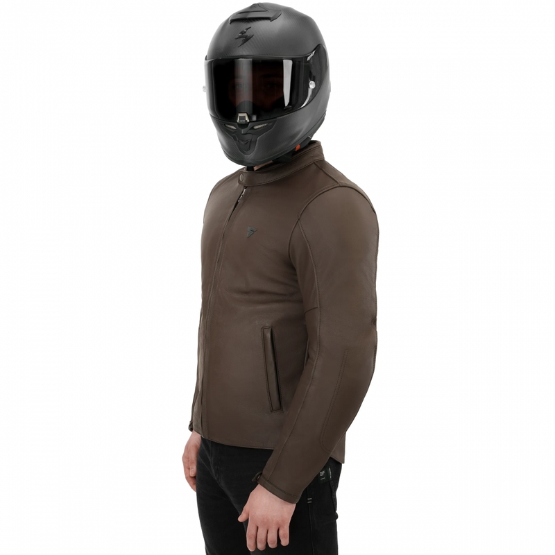 Shima Hunter 3.0 kožna motociklistička jakna smeđe boje