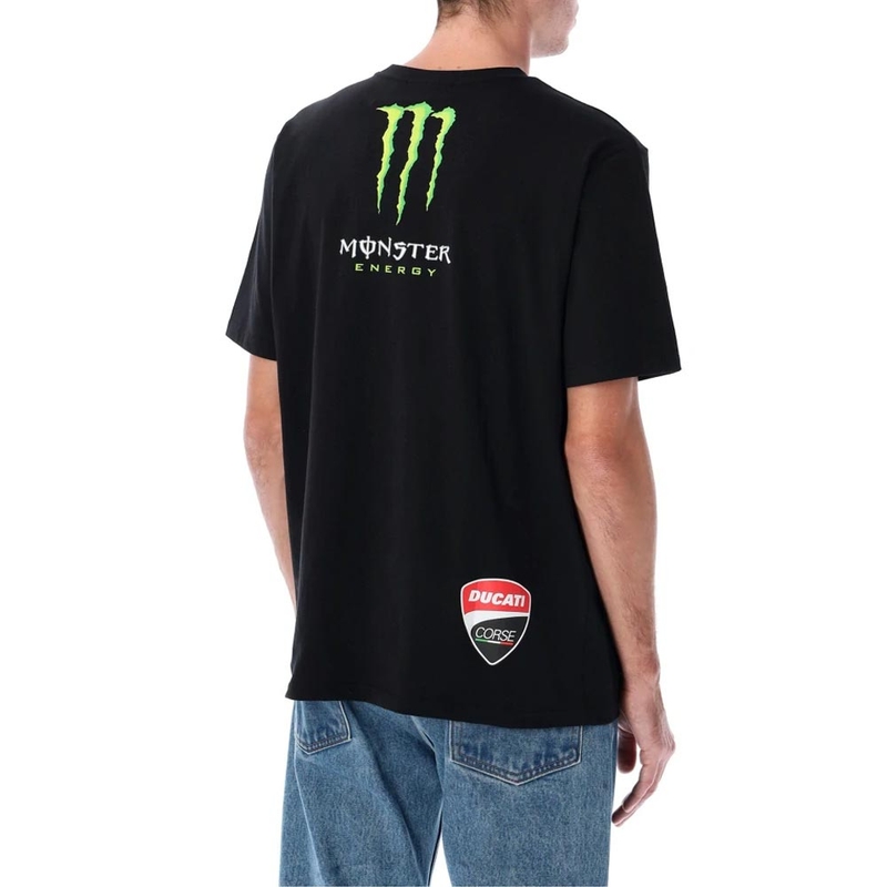 Ducati Corse Monster Energy majica kratkih rukava s logotipom crna