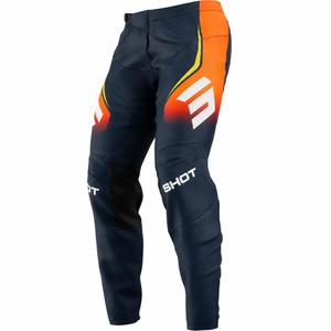 Shot Devo Future motokros hlače plavo-narančaste boje