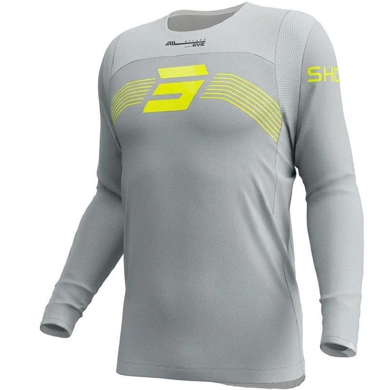 Motokros dres Shot Contact Kicker sivi