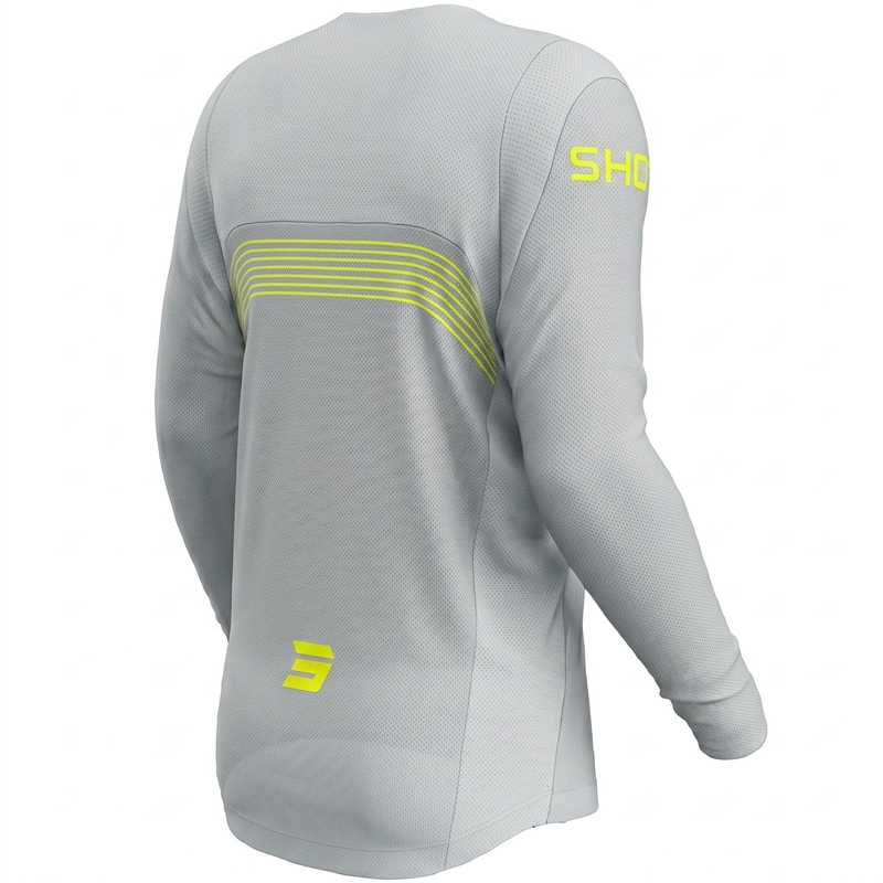 Motokros dres Shot Contact Kicker sivi