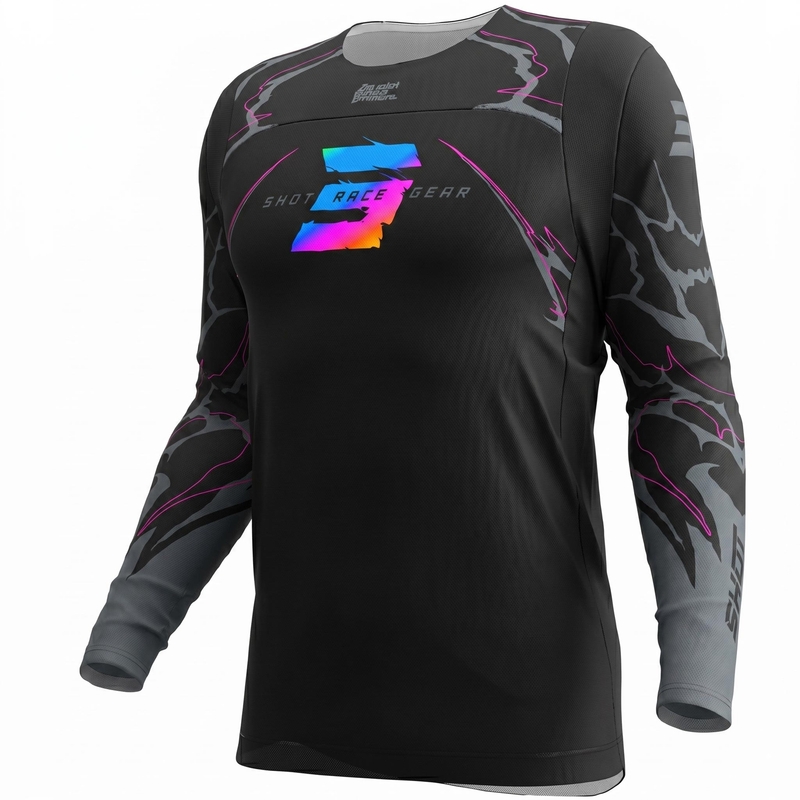 Crni motokros dres Shot Contact Rac