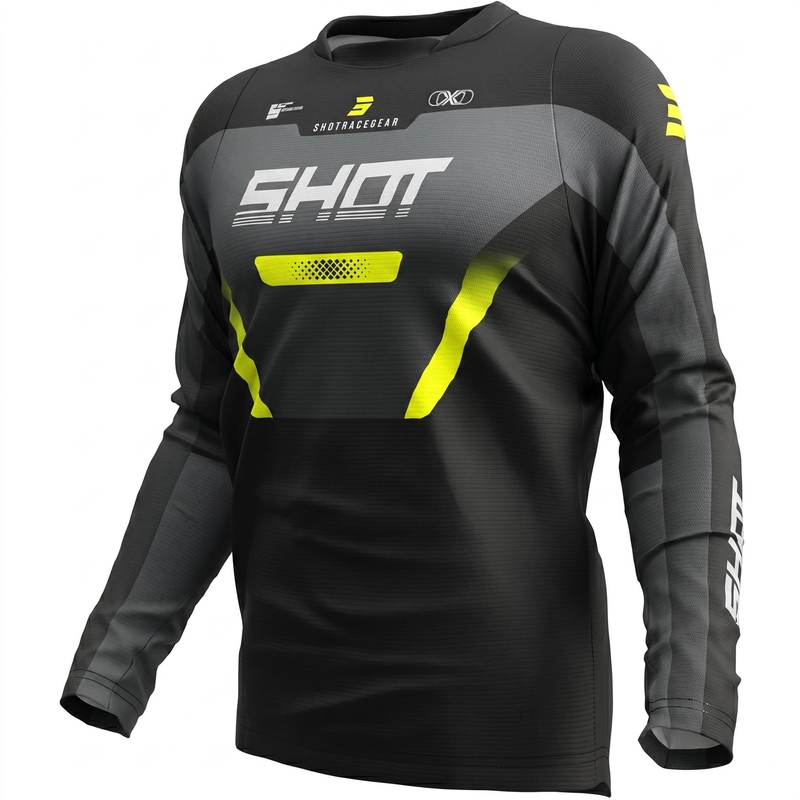 Motokros dres Shot Devo Struck sivi