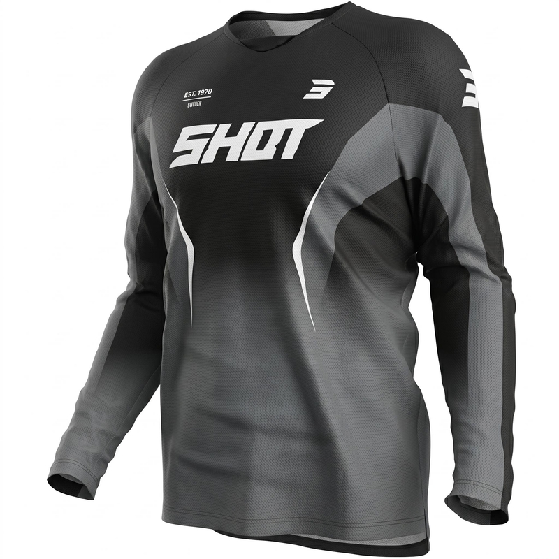 Crni motokros dres Shot Draw Clash