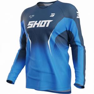 Motokros dres Shot Draw Clash plavi