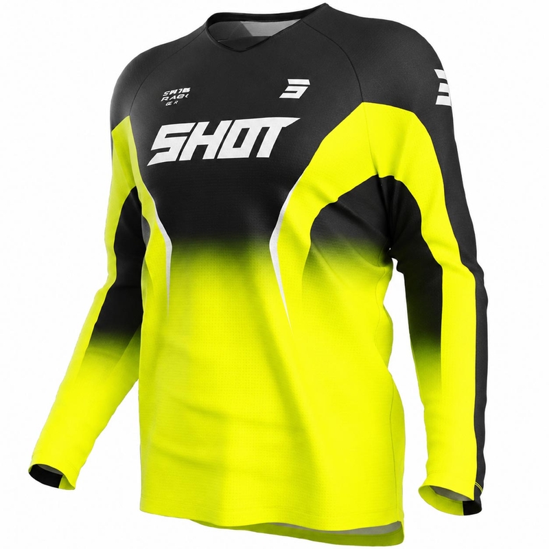 Motokros dres Shot Draw Clash fluo žuti