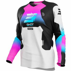 Dječji motokros dres Shot Draw Rocket, roza