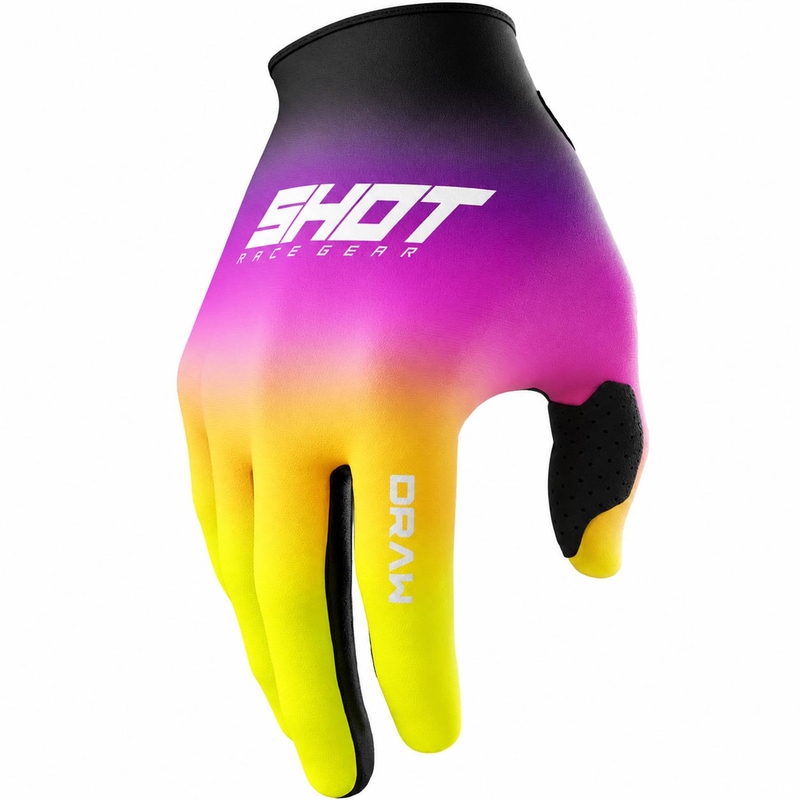 Dječje motokros rukavice Shot Draw Shade, ružičasto-fluo žute