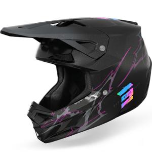 Shot Speed Rac motocross kaciga biserno crna