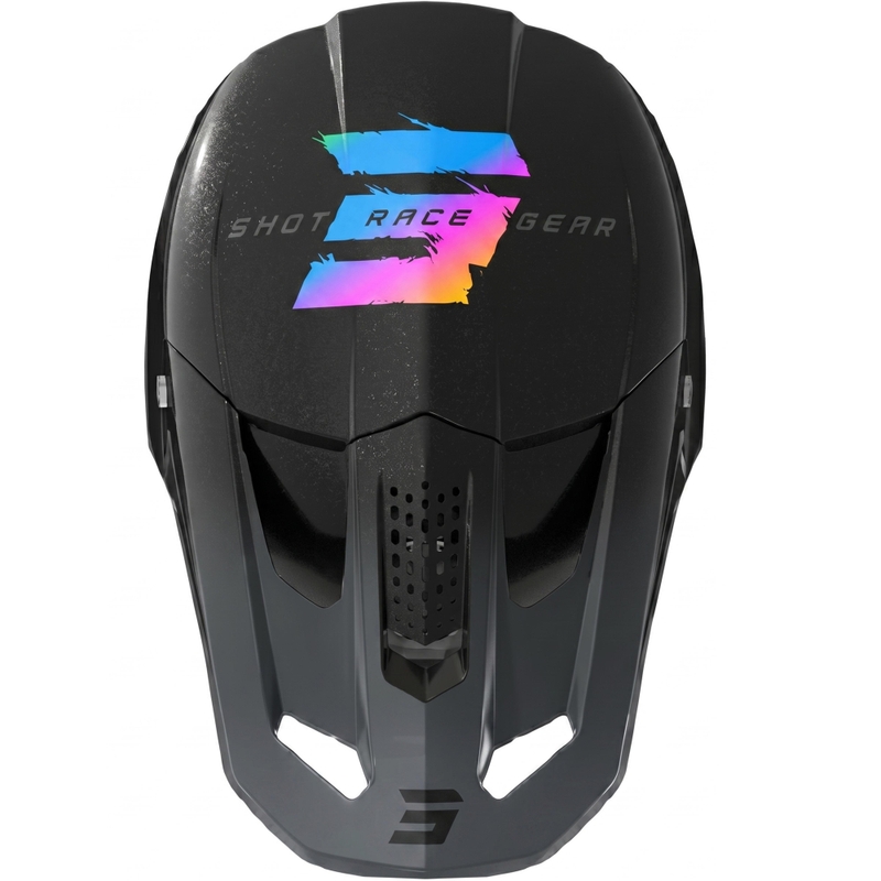 Shot Speed Rac motocross kaciga biserno crna