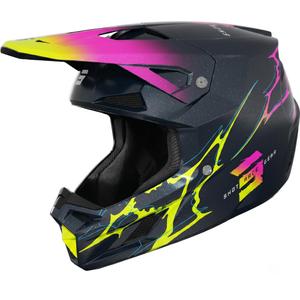 Motokros kaciga Shot Speed Rac biserno plava