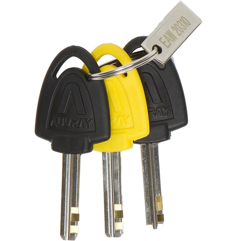 Auvray B-Lock 14 brava za disk kočnice s alarmom, čelično srebrna