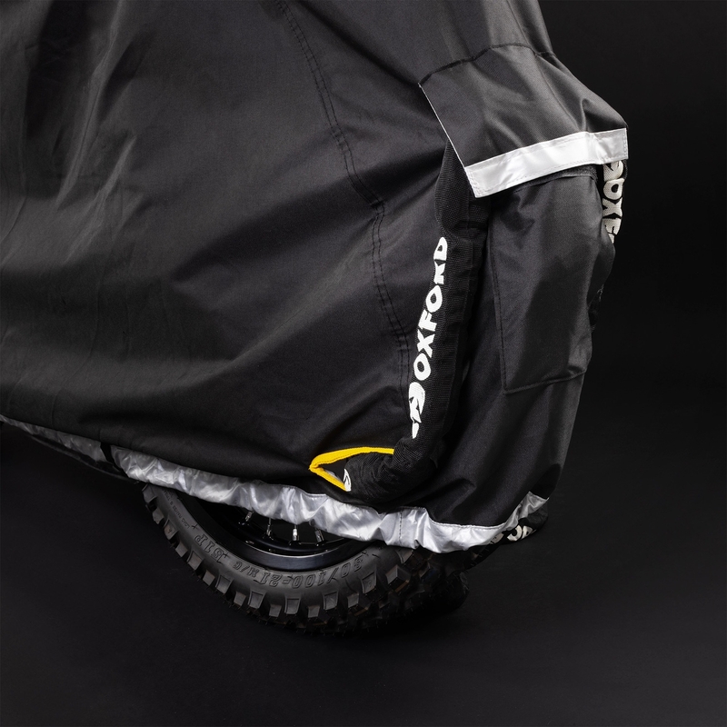 Navlaka za motocikl Oxford Stormex Pro (s prtljažnikom) crna
