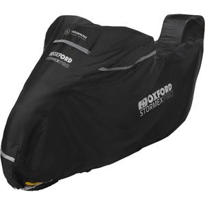 Navlaka za motocikl Oxford Stormex Pro (s prtljažnikom) crna