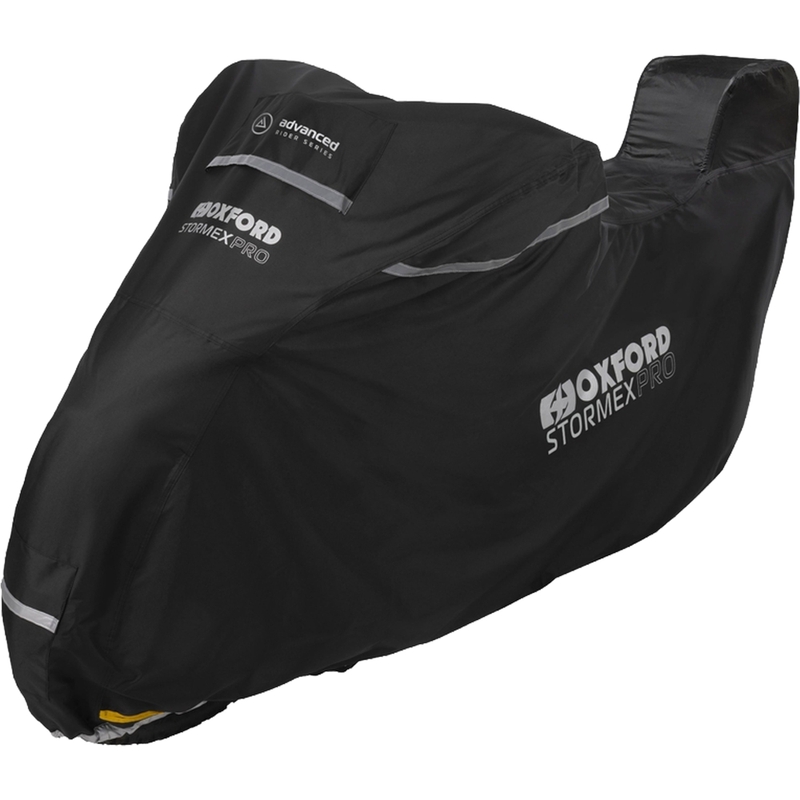 Navlaka za motocikl Oxford Stormex Pro (s prtljažnikom) crna