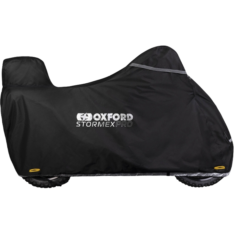 Navlaka za motocikl Oxford Stormex Pro (s prtljažnikom) crna
