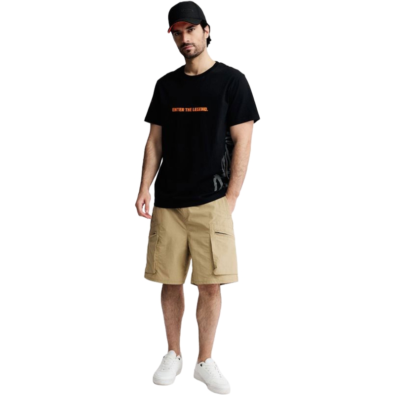 Crna majica kratkih rukava Dakar Wind