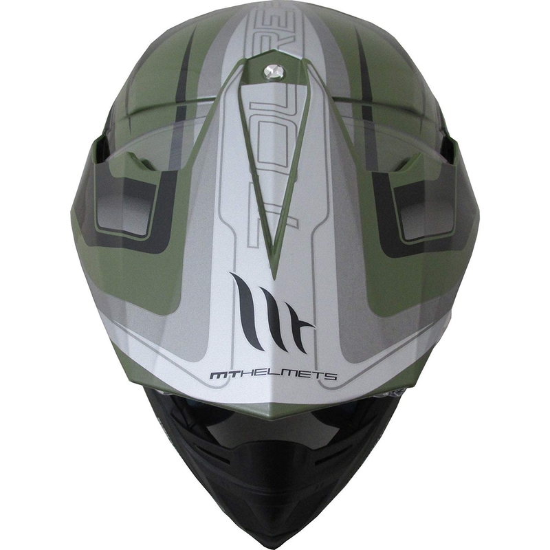 Enduro kaciga MT Synchrony Duosport SV Tourer zeleno-crna mat