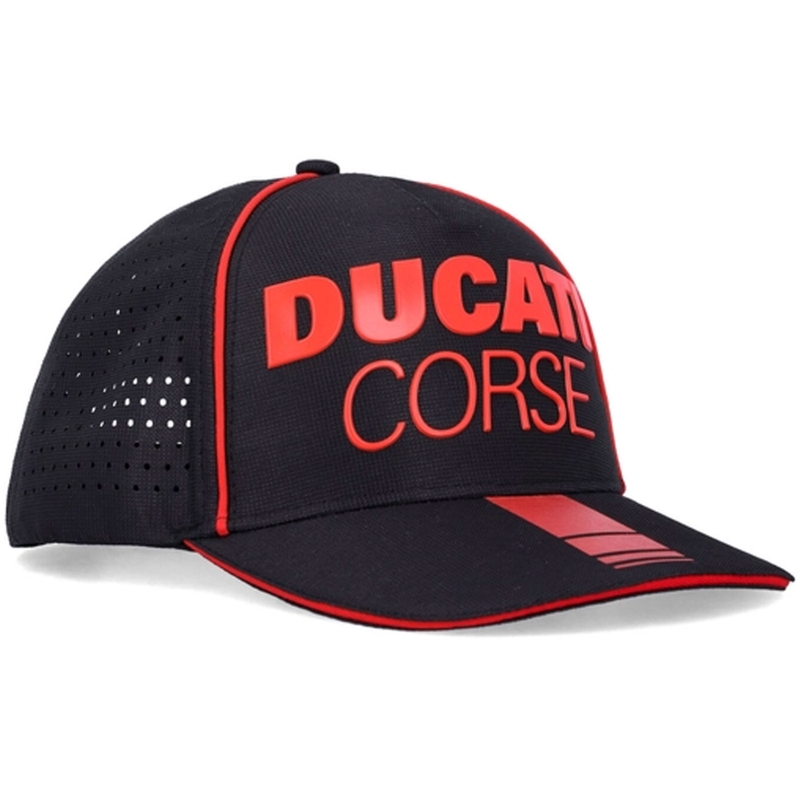 Crno-crvena kapa Ducati Laser Performance Midvisor Cap