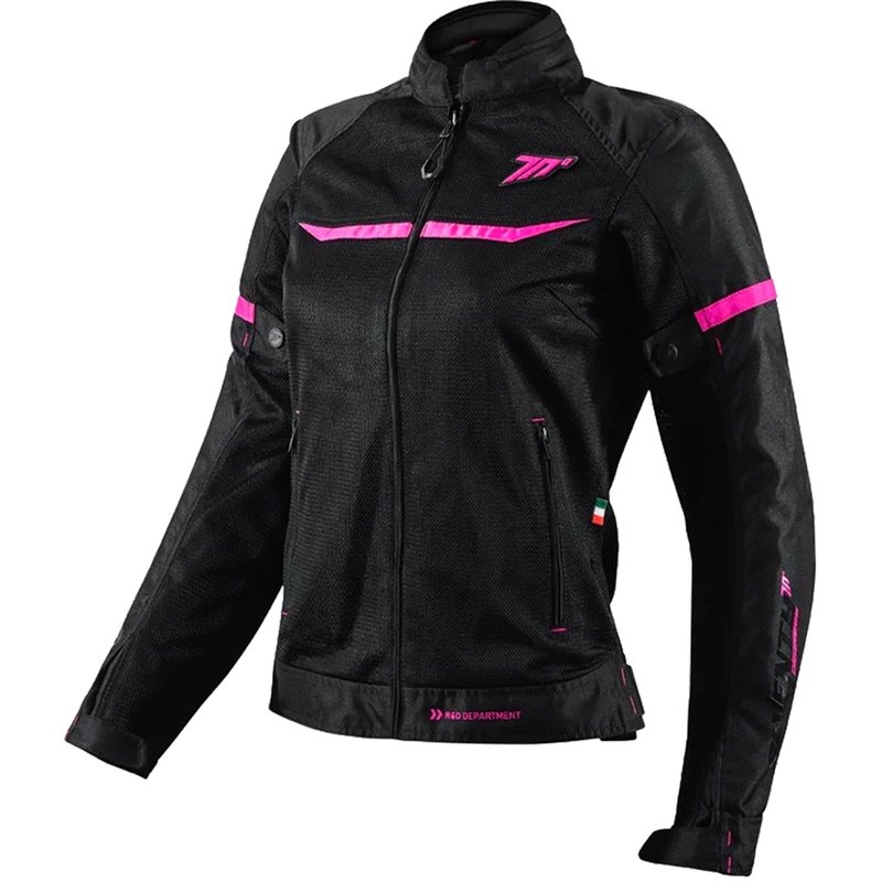 Ženska motociklistička jakna SEVENTY DEGREES SD-JR30.2 Mojave crno-roza