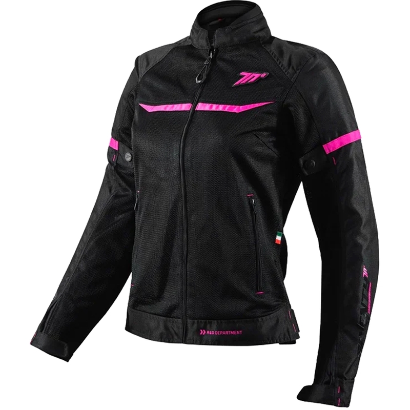 Ženska motociklistička jakna SEVENTY DEGREES SD-JR30.2 Mojave crno-roza