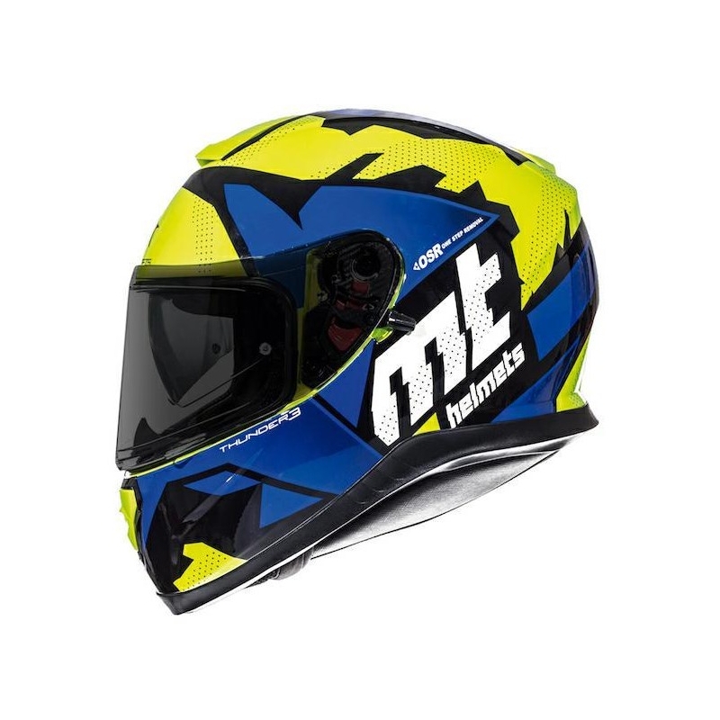 Integralna motoristička kaciga MT Thunder 3 SV Torn fluo žuto-plava rasprodaja