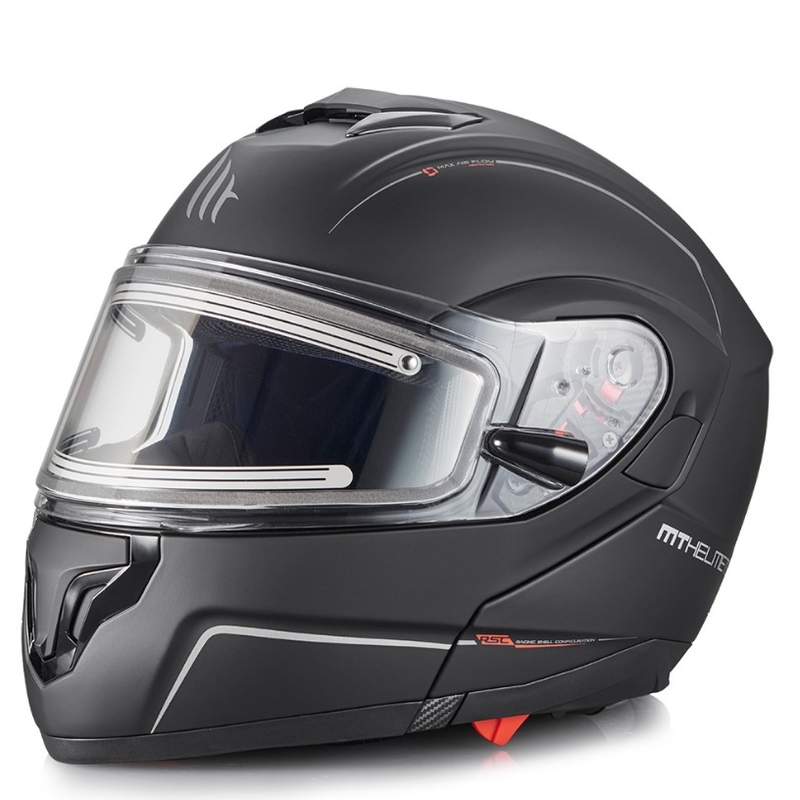 Motociklistička kaciga na preklop MT Atom crna mat rasprodaja