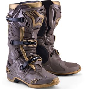 Alpinestars TECH 10 Limited Edition AIR GOLD motociklističke čizme smeđe zlatne boje