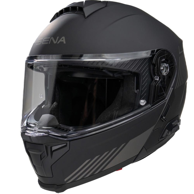Preklopna motociklistička kaciga sa slušalicama SENA Specter mat crna