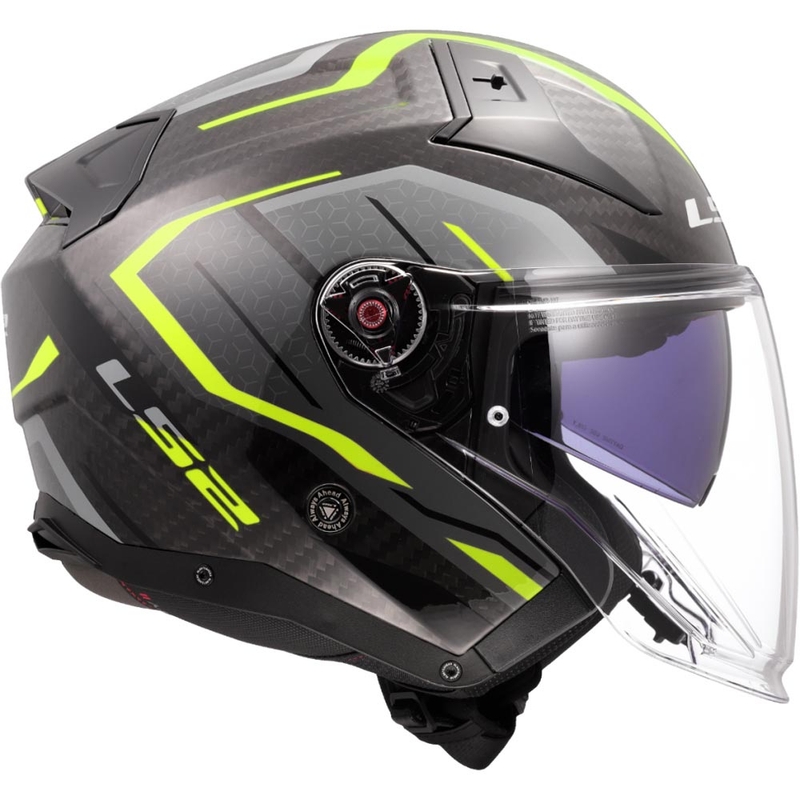 Otvorena motociklistička kaciga LS2 OF603 Infinity II C Urus fluo žuta