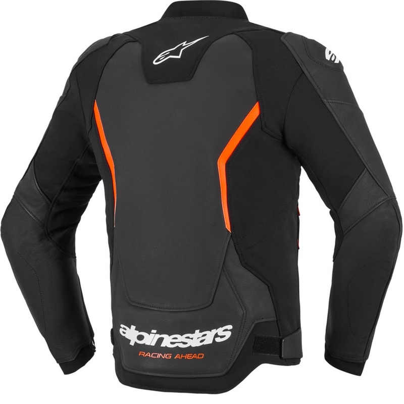 Alpinestars GP Force V2 kožna motociklistička jakna crno-fluo crveno-bijela