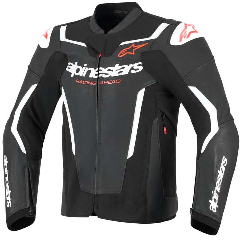 Alpinestars GP Force V2 kožna motociklistička jakna crno-bijelo-crvena