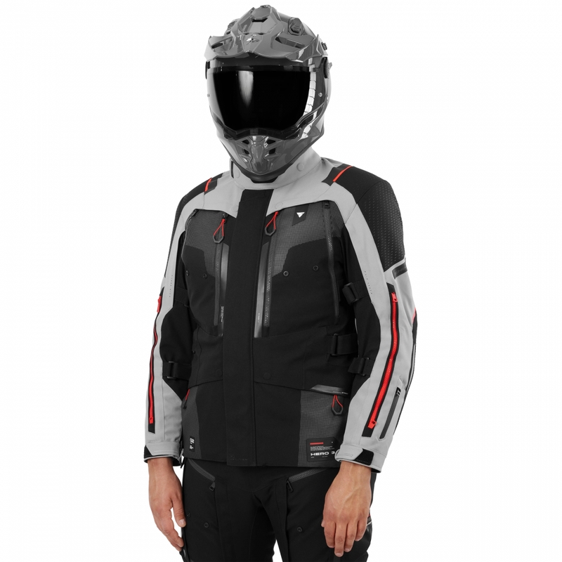 Shima Hero 3.0 motociklistička jakna sivo-crvena