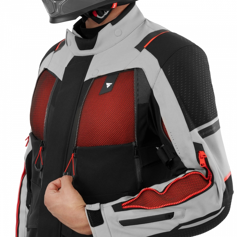 Shima Hero 3.0 motociklistička jakna sivo-crvena