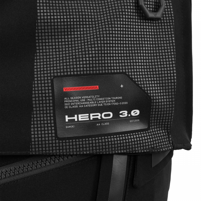 Shima Hero 3.0 motociklistička jakna sivo-crvena