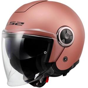 Otvorena motociklistička kaciga LS2 OF620 Classy Solid mat zlatno-roza