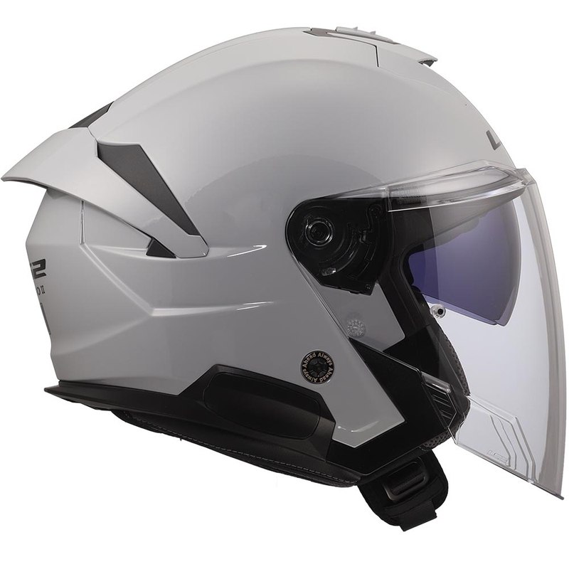 Otvorena motociklistička kaciga LS2 OF618 Verso II, jednobojna, nardo siva