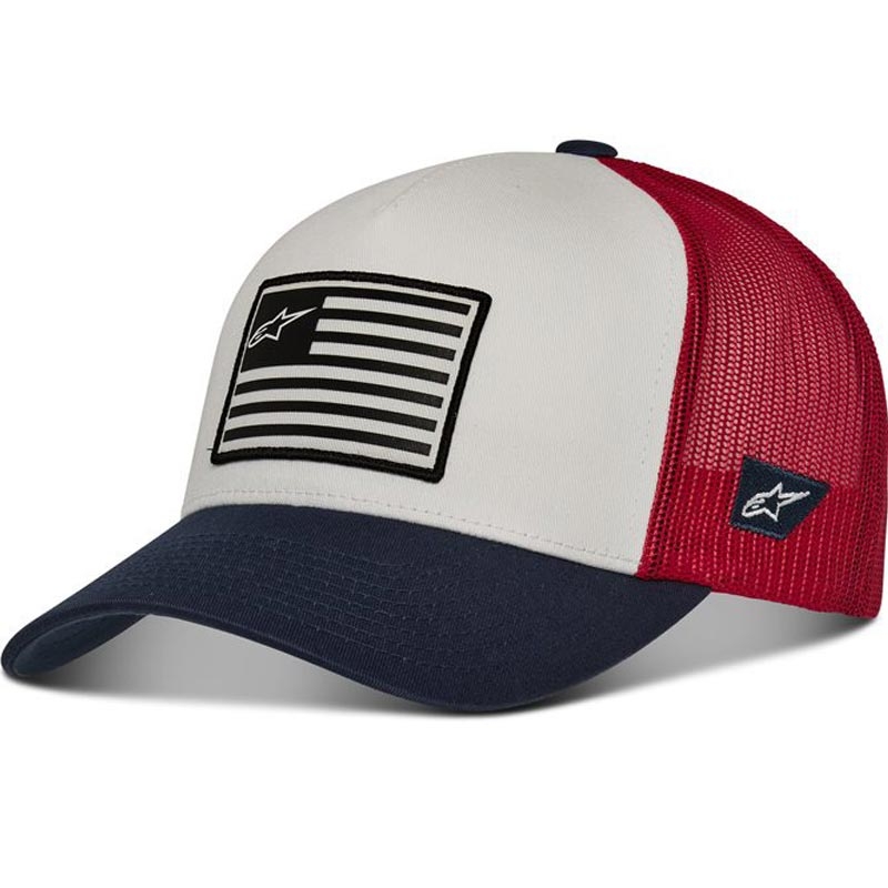 Alpinestars Flag Snap kapa plavo-crveno-bijela