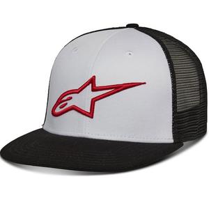 Alpinestars Corp Trucker kapa bijelo-crno-crvena