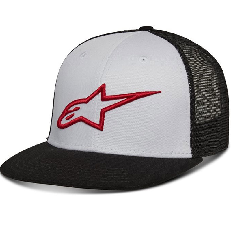 Alpinestars Corp Trucker kapa bijelo-crno-crvena