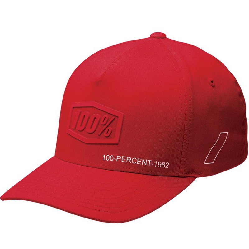 Dječja kapa 100% Shadow Snapback crvena