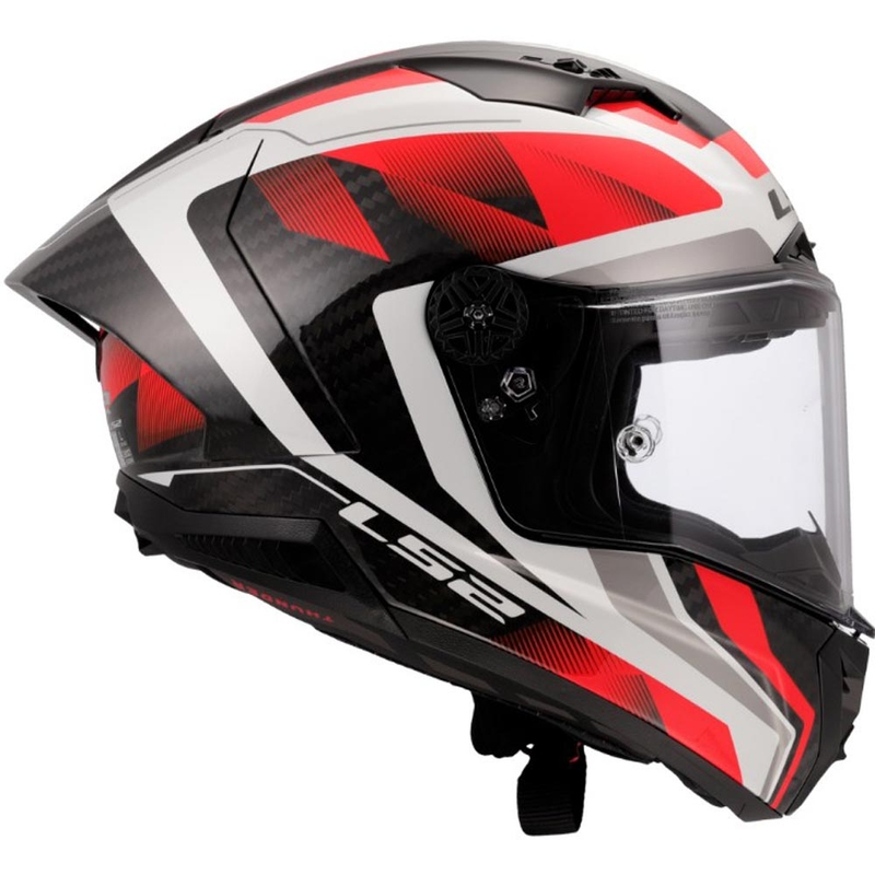 Integralna motociklistička kaciga LS2 FF805 Thunder C GP Aero Raute bijelo-crvena