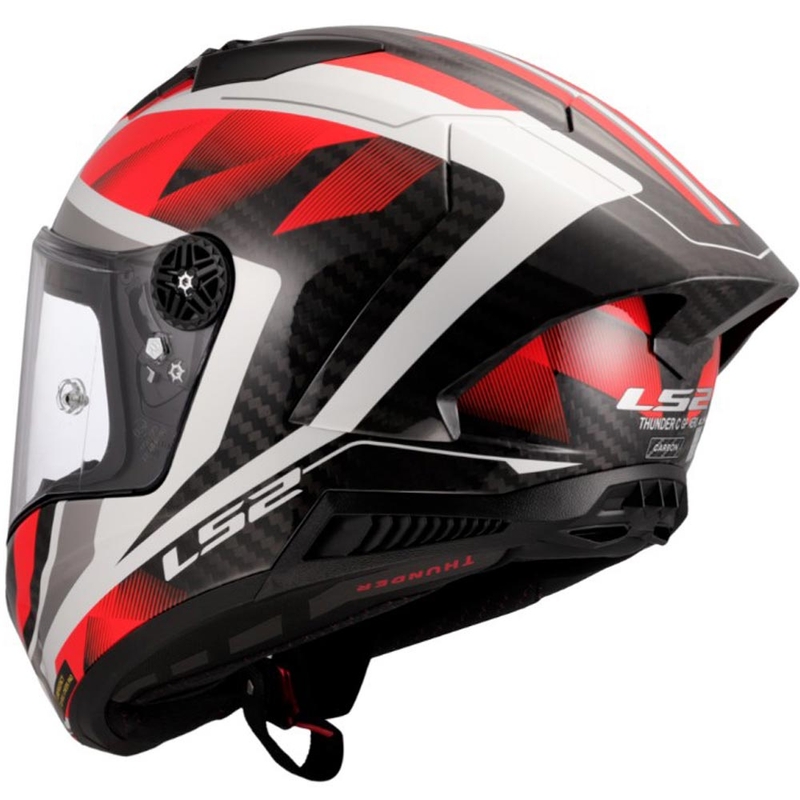 Integralna motociklistička kaciga LS2 FF805 Thunder C GP Aero Raute bijelo-crvena