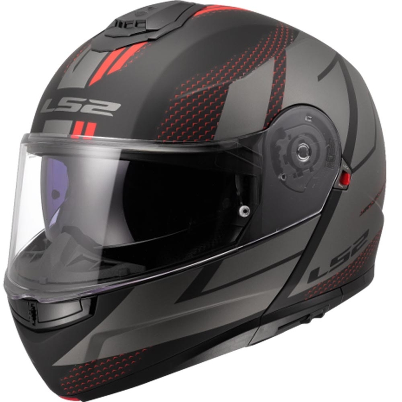 Preklopna motociklistička kaciga LS2 FF908 Strobe II Code crno-siva