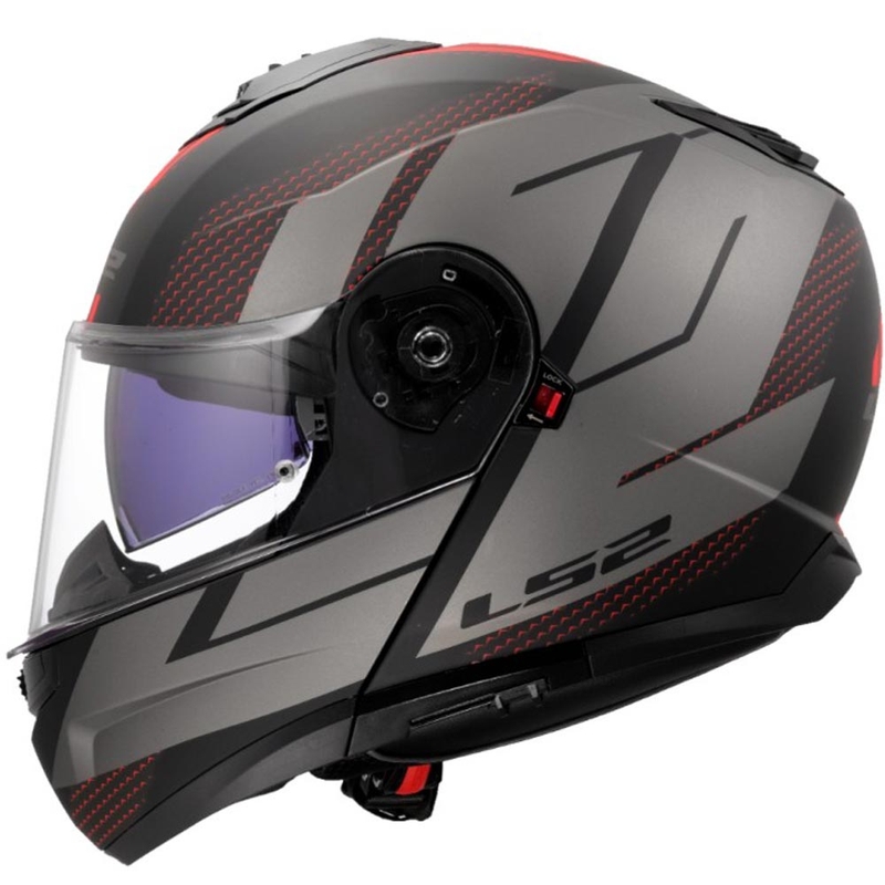 Preklopna motociklistička kaciga LS2 FF908 Strobe II Code crno-siva
