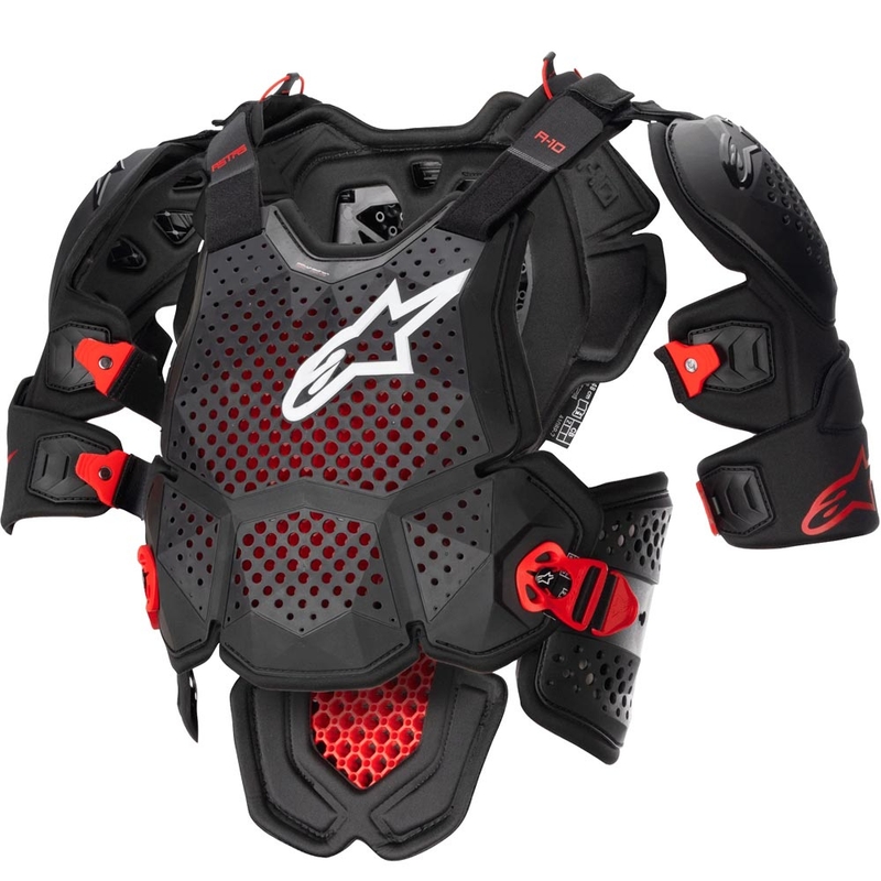 Alpinestars A-10 2 štitnik za tijelo crno-antracit-crvena