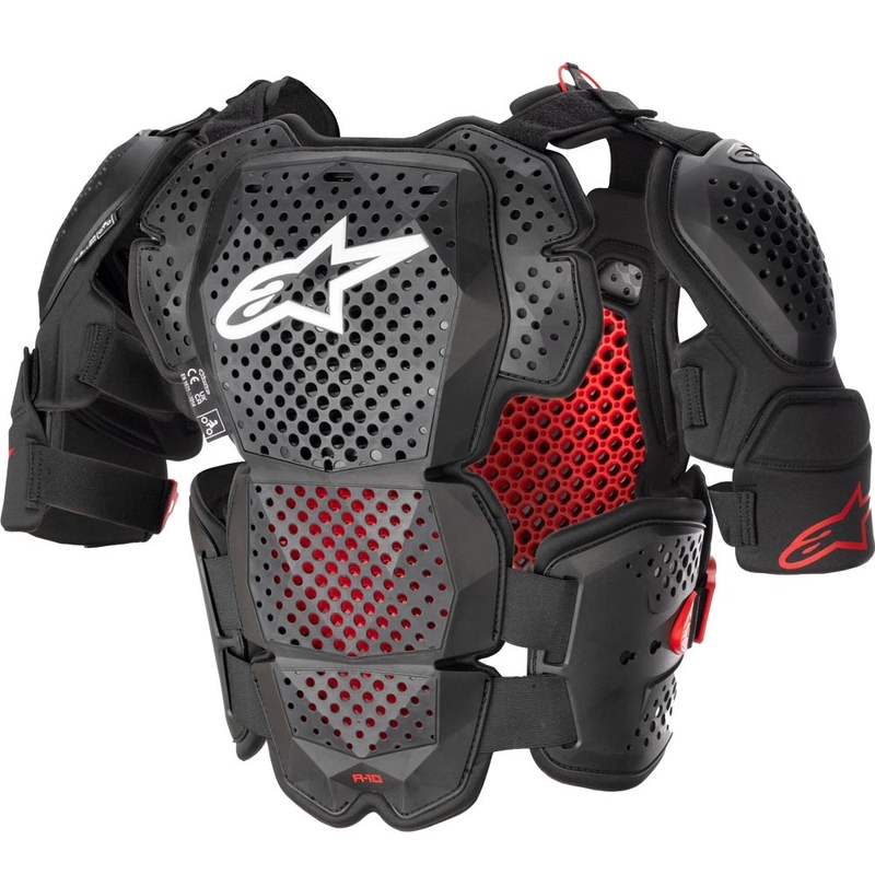 Alpinestars A-10 2 štitnik za tijelo crno-antracit-crvena